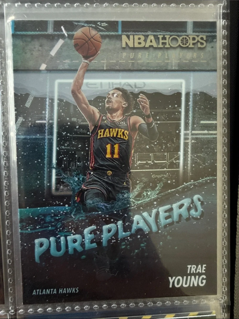 Pure Players Collectible Card - Trae young Black/Yellow